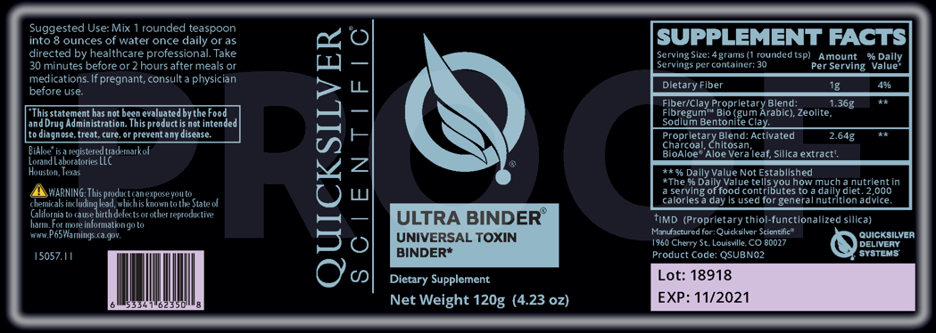 Quicksilver Scientific Ultra Binder